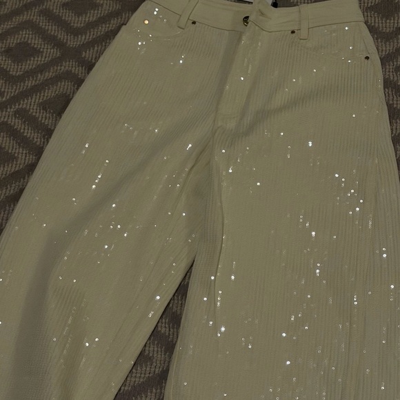 AJE white sequin jeans - Picture 8 of 9